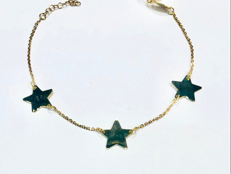 Bracciale Donna Tre Stelle Oro Giallo - Toptime Store