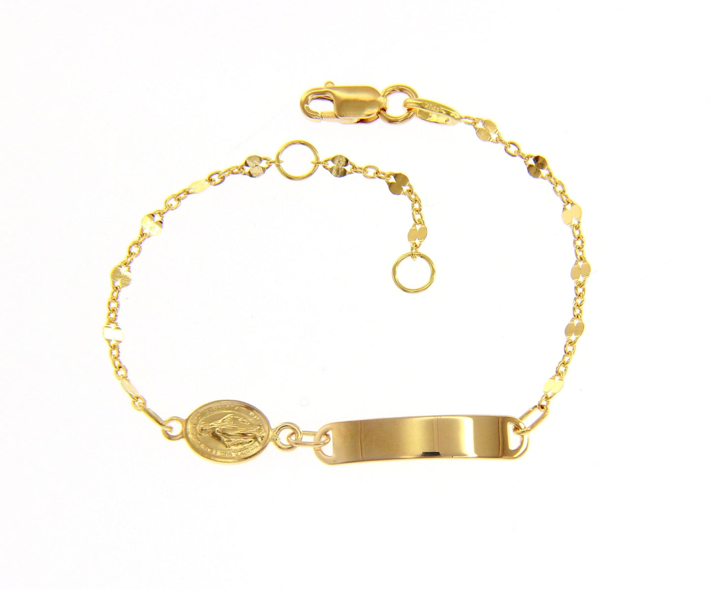 Bracciale Battesimo Oro Giallo Madonnina - Toptime Store