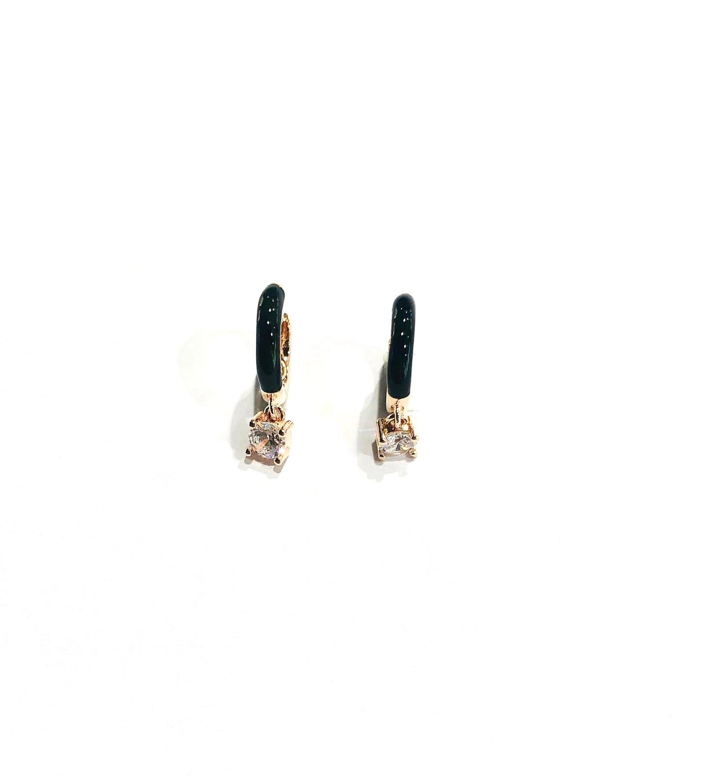 Orecchini Argento 925 Rosato Smaltati con Pendente - Toptime Store