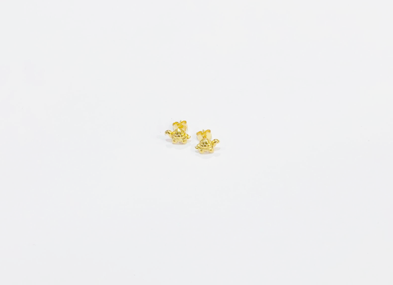 Orecchini Oro Giallo Tartaruga - Toptime Store