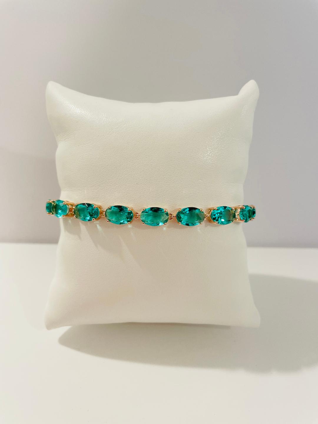 Bracciale da Donna Top Time in Argento 925 Rosato con Pietre Colorate