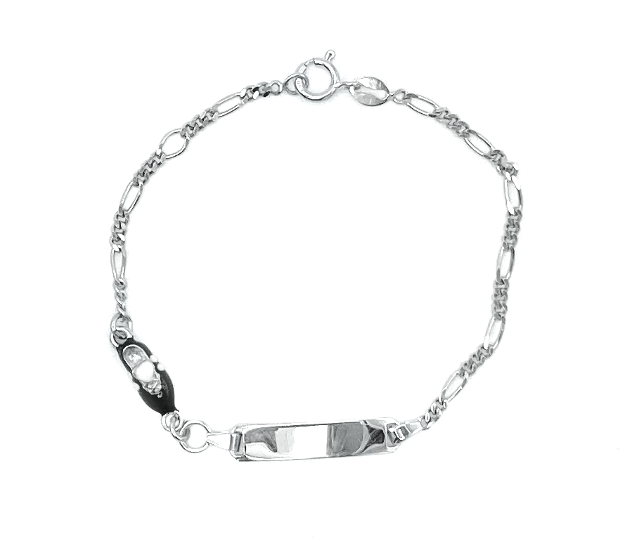 Bracciali Bimbo Argento 925 con Targhetta Scarpetta da Calcio - Toptime Store