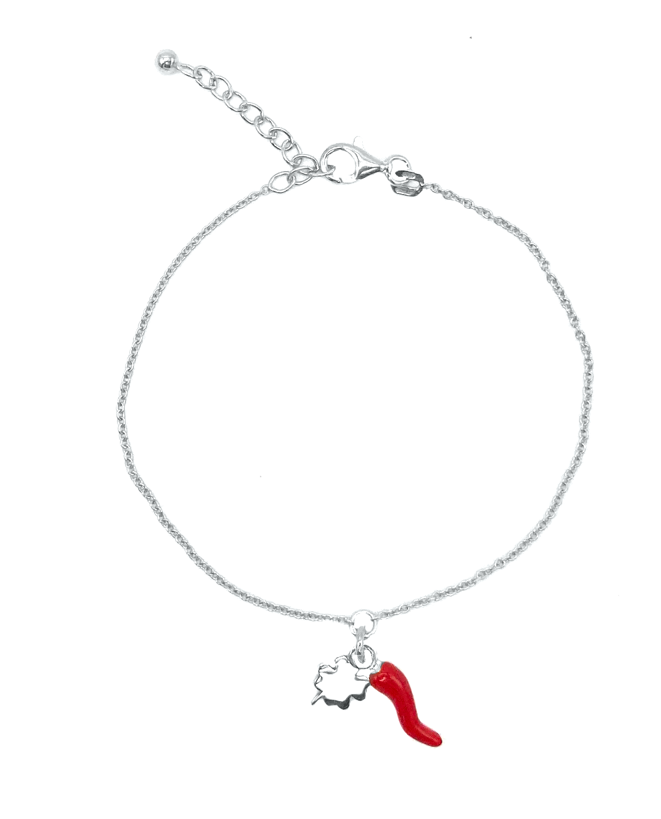 Bracciali Argento 925 Corno e Quadrifoglio Silver - Toptime Store