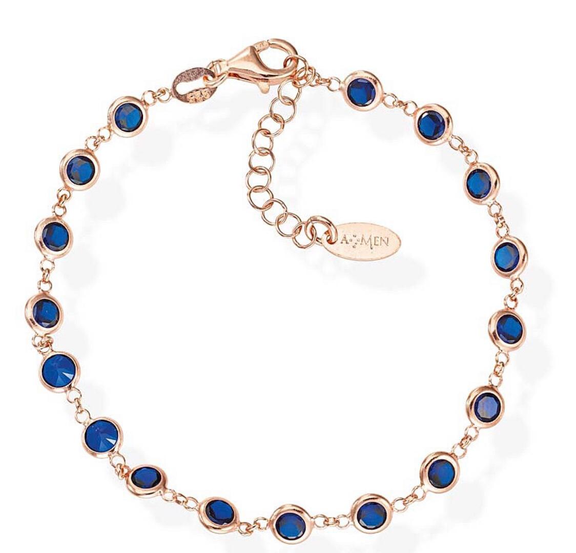 Bracciali Amen Rosati Zirconi Colorati - Toptime Store