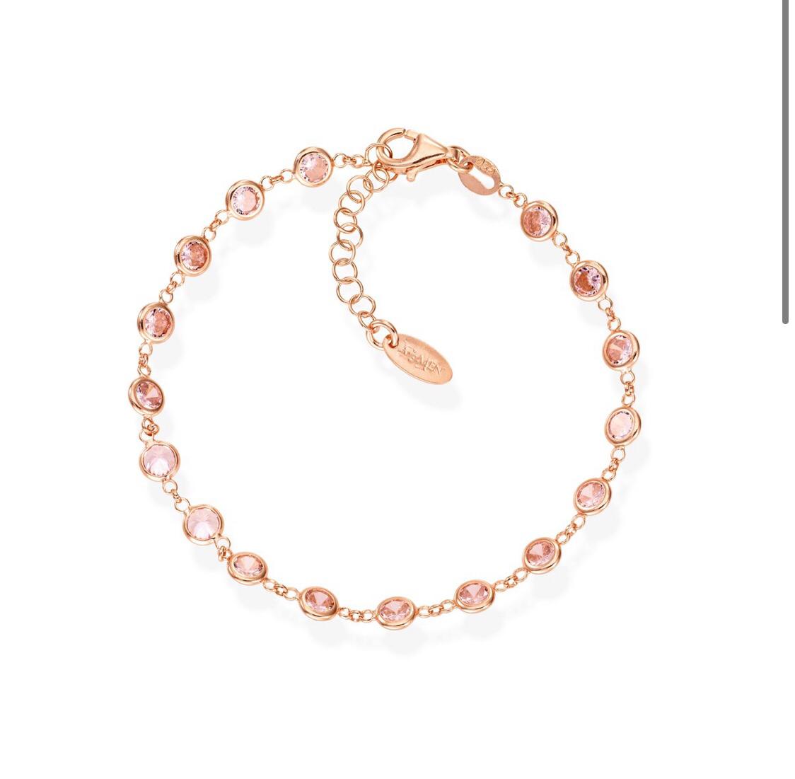 Bracciali Amen Rosati Zirconi Colorati - Toptime Store