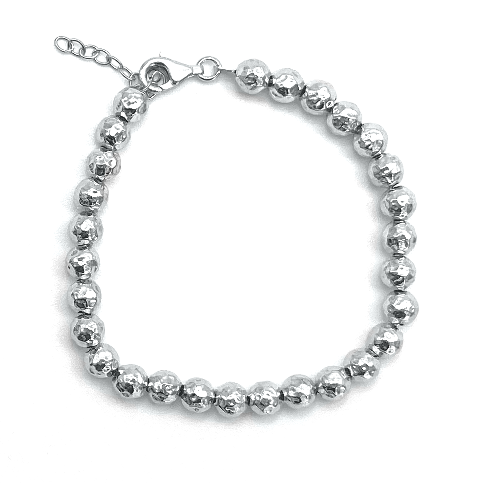 Bracciali Argento 925 con Sfere Martellate - Toptime Store