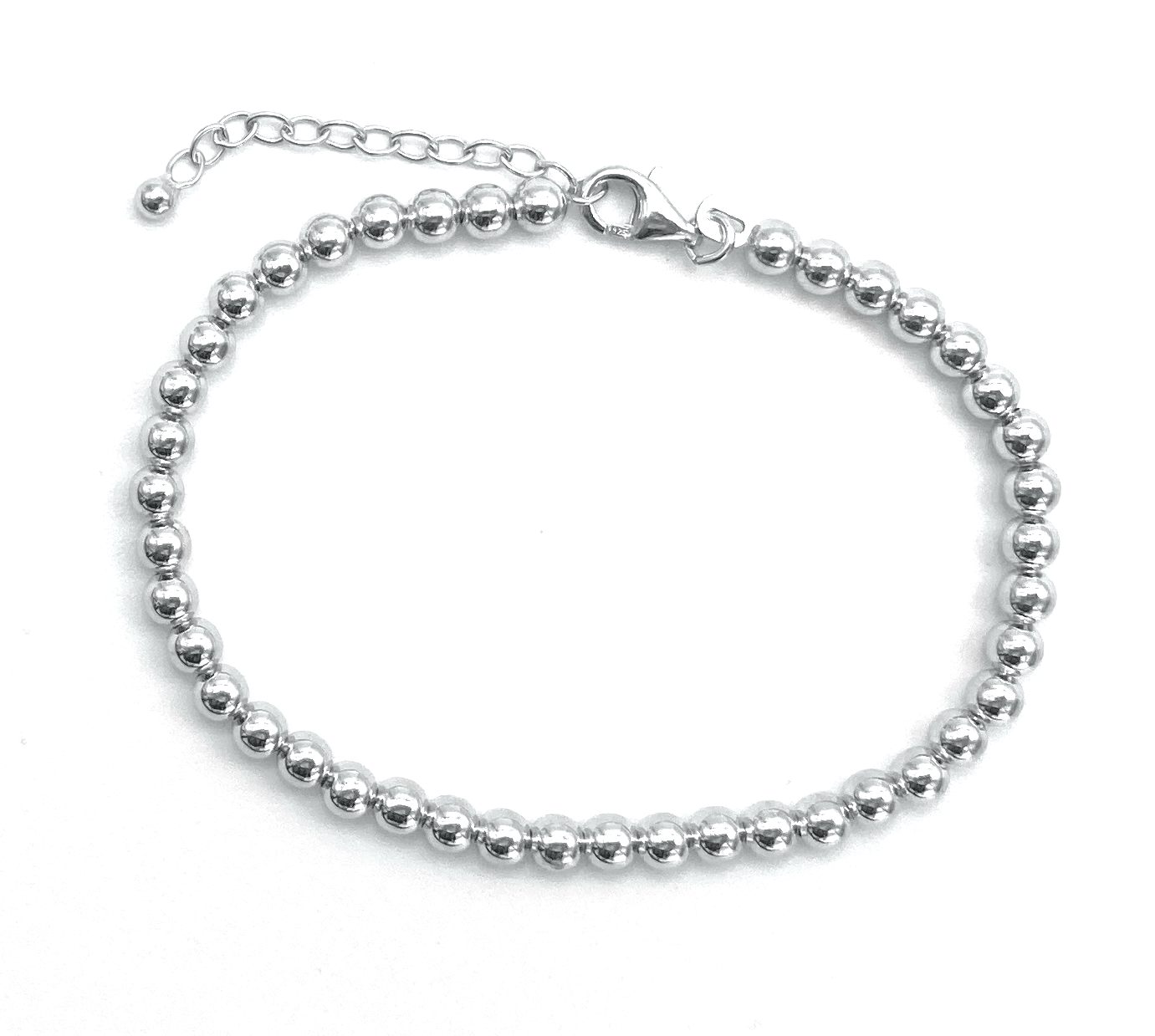 Bracciali Argento 925 con Sfere Lisce 5-5,5 -Toptime Store