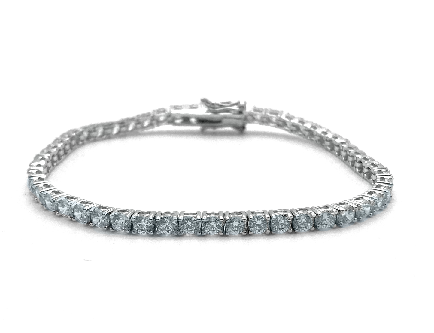 Bracciale Tennis Argento 925 Azzurro - Toptime Store