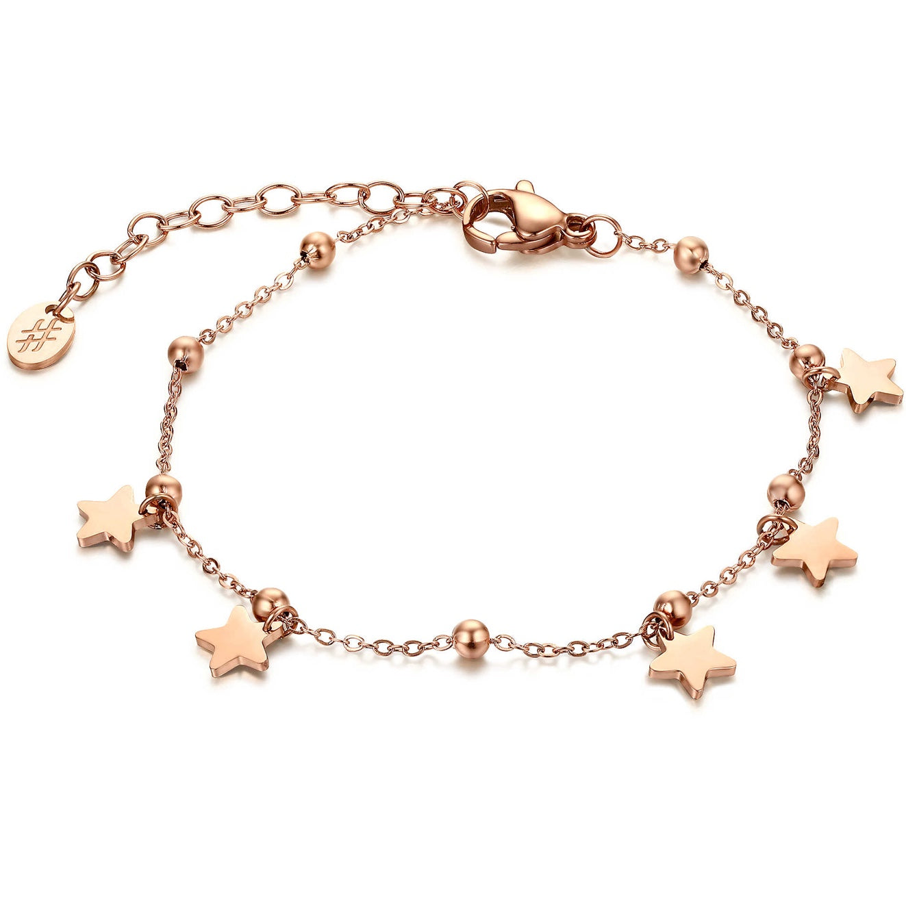 Bracciale da Donna Brand in Acciaio Rosato Collezione Stardust