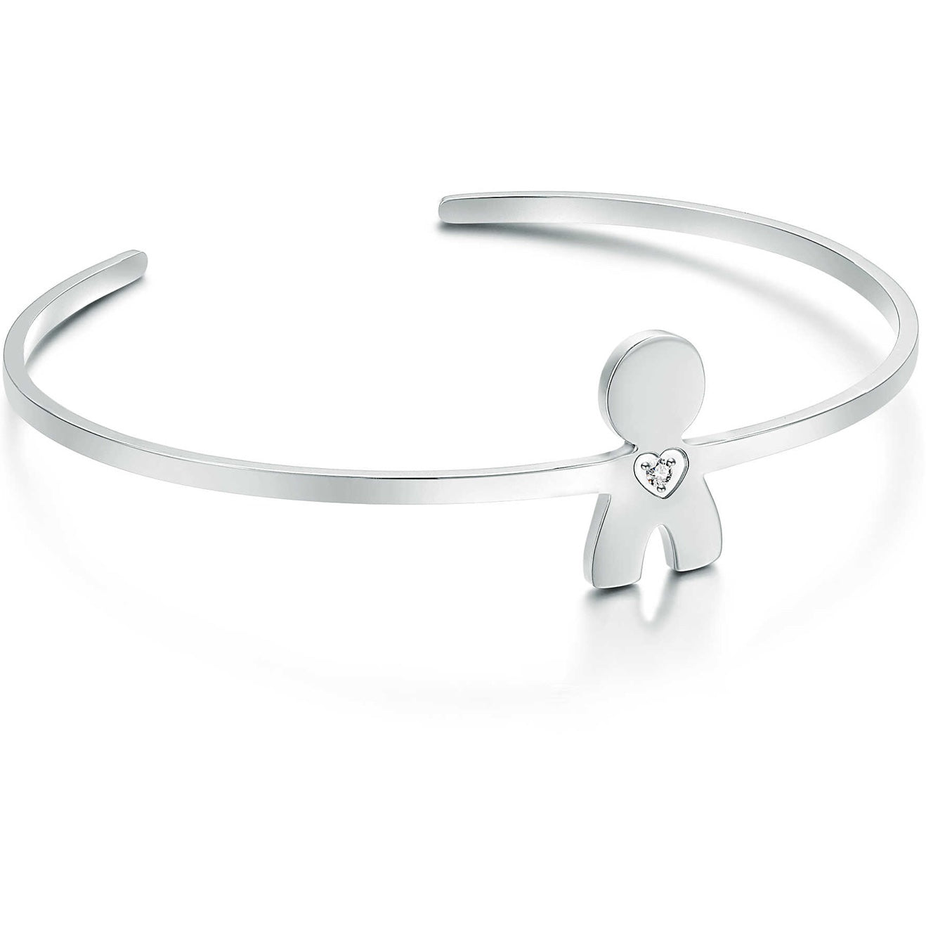 Bracciale da Donna Brand in Acciaio Collezione Kids Rigido con Bimbo