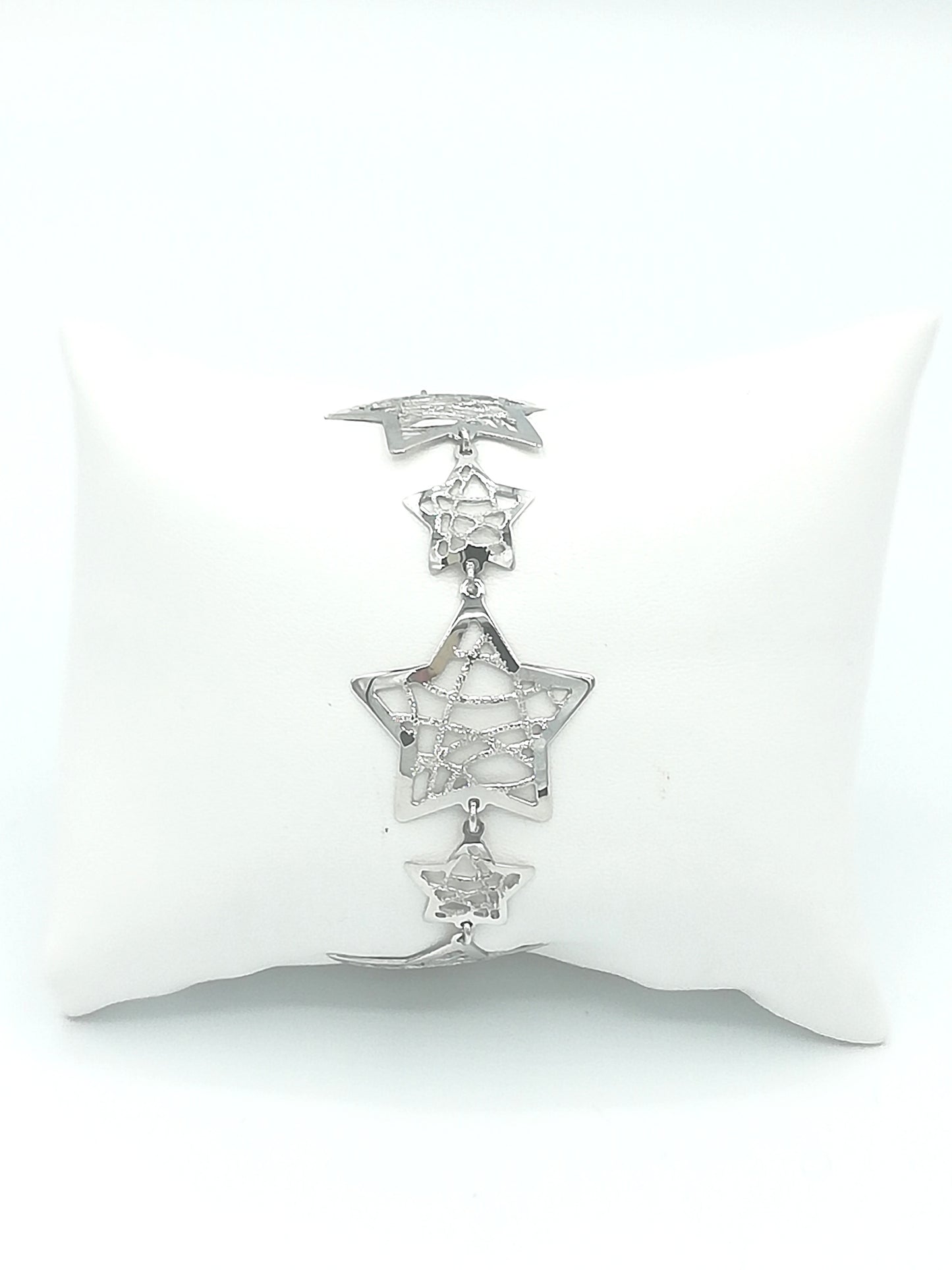 Bracciale da Donna Top Time in Argento 925 con Stelle Traforate