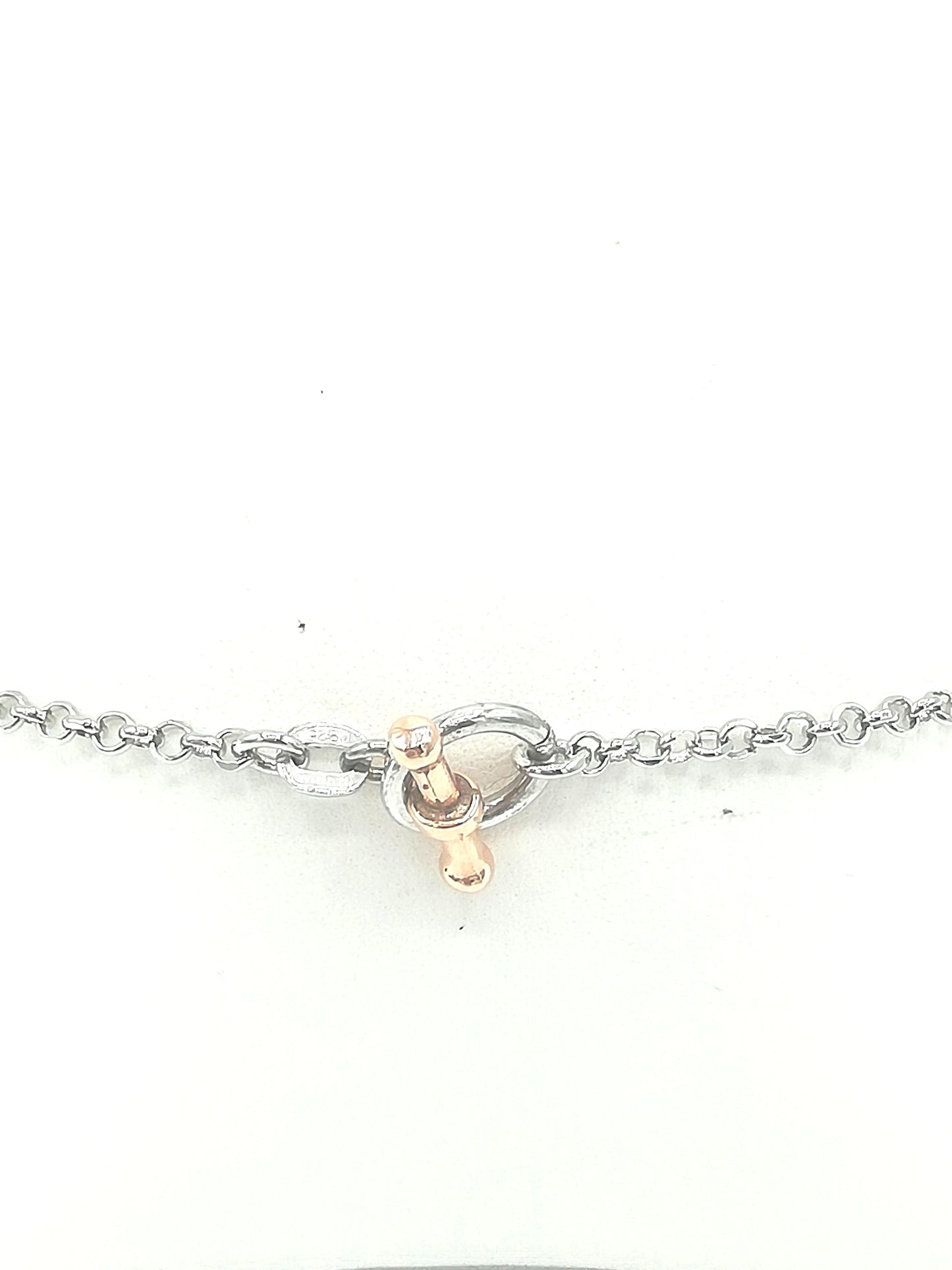 Bracciale da Donna Top Time in Argento 925 Rosato con Cuori Pendenti