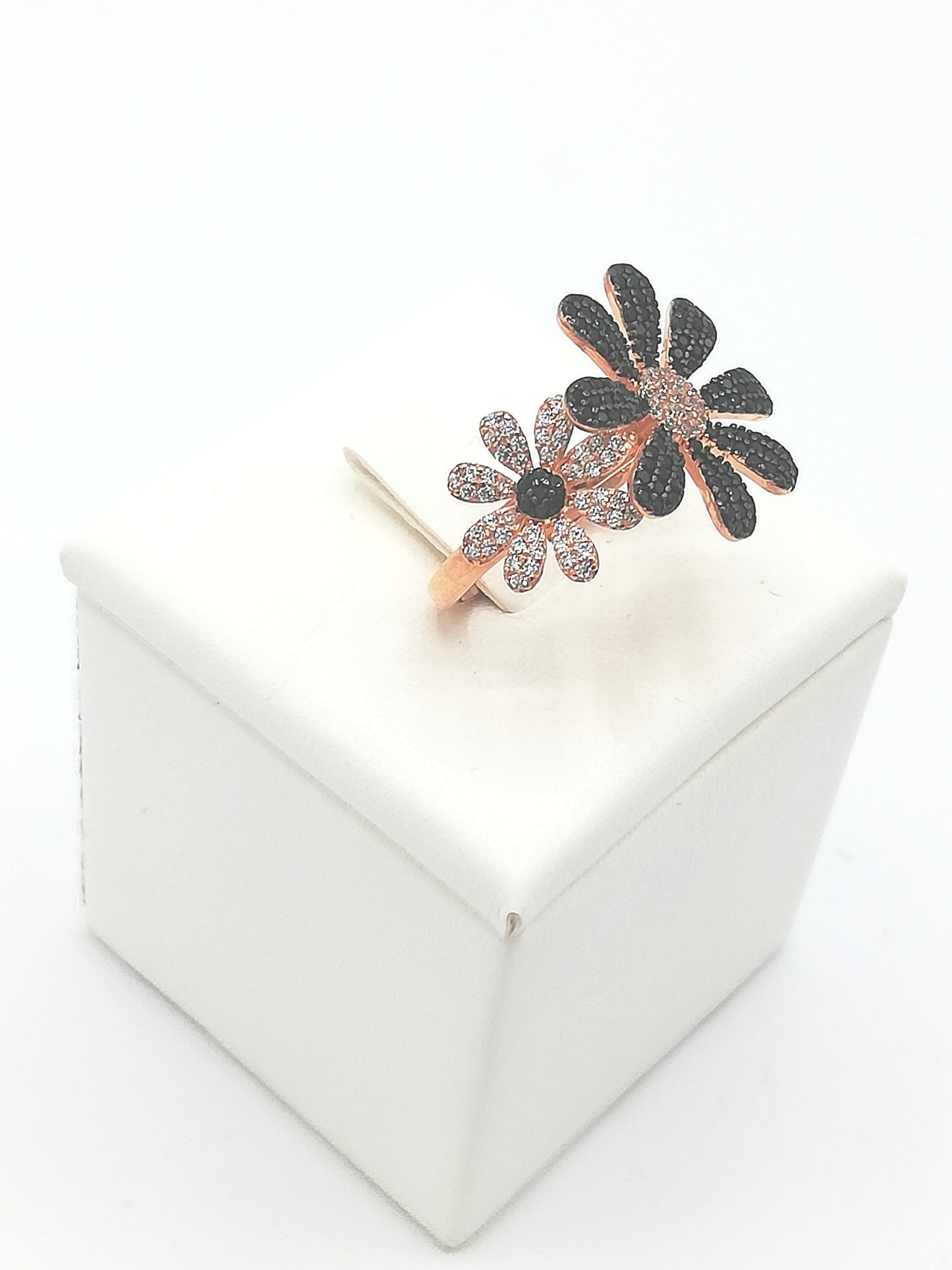 Anello da Donna Top Time in Argento 925 Rosato con Zirconi e Fiori