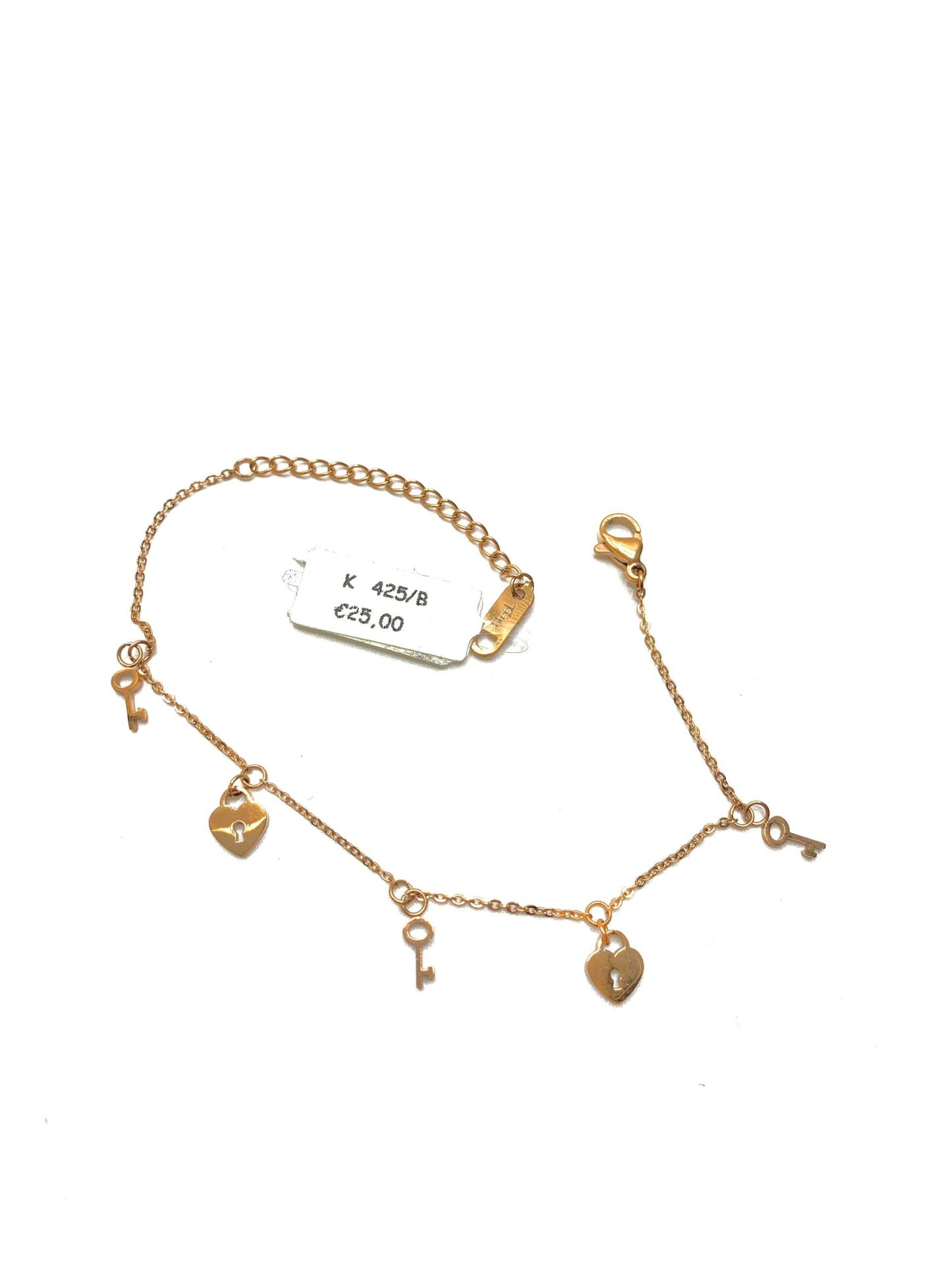 Bracciale Kabuto Rosato Chiavi e Cuori - Toptime Store