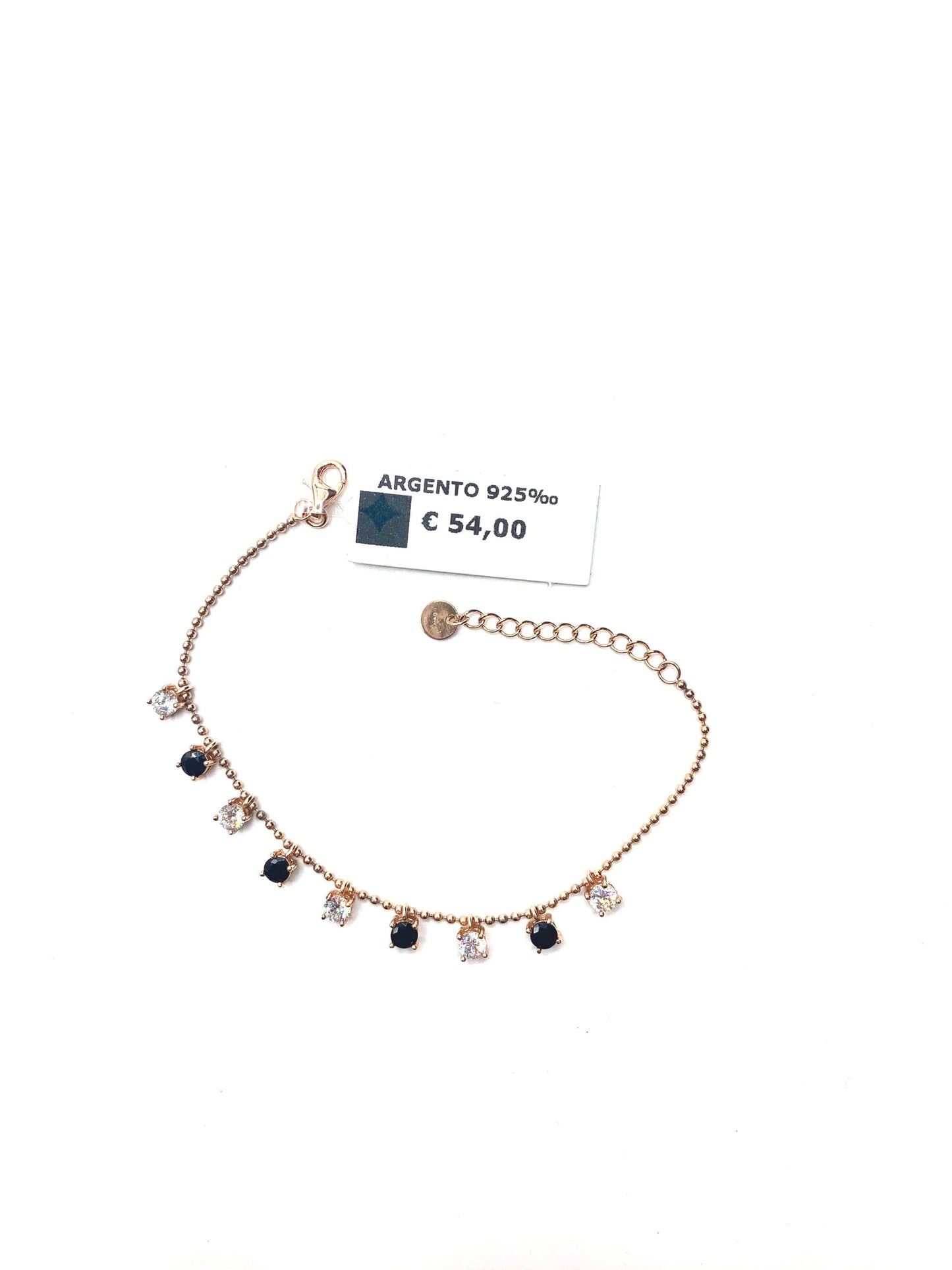 Bracciale Argento 925 Rosato Con Zirconi - Toptime Store