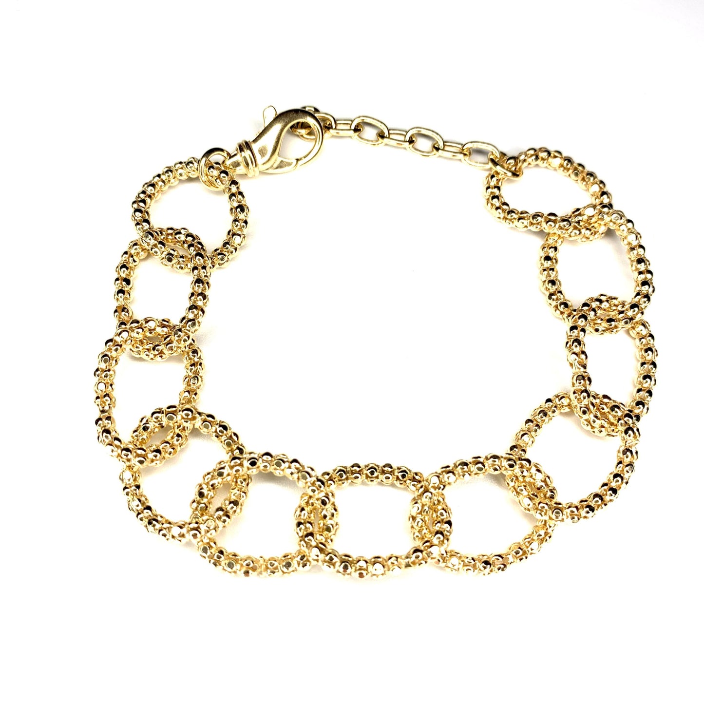 Bracciale Argento 925 Dorato a Catena - Toptime Store