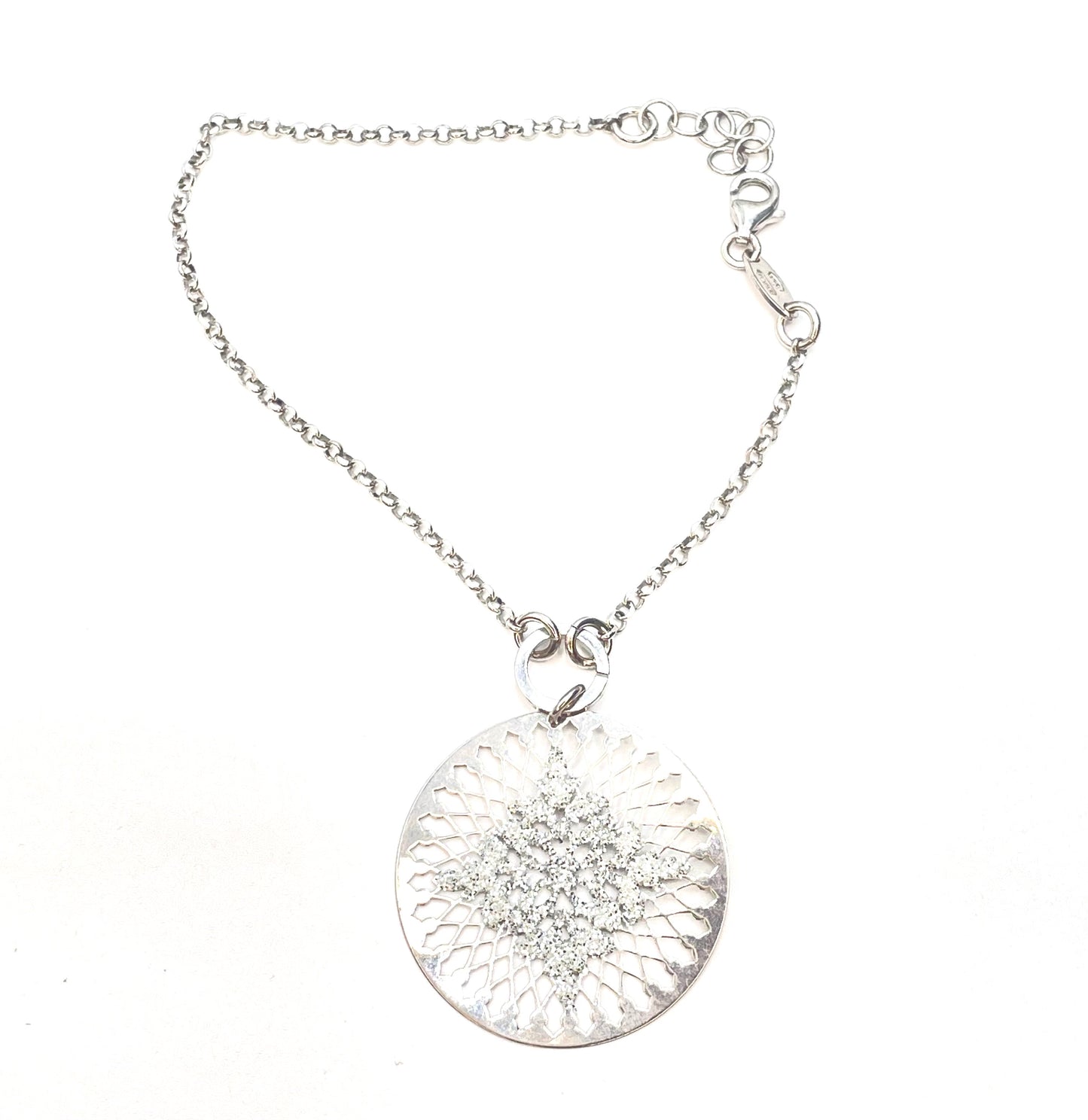 Bracciale da Donna Top Time in Argento 925 con Ciondolo Pendente