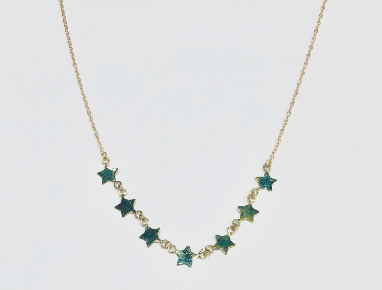 Collana Donna Stelle Oro Giallo - Toptime Store