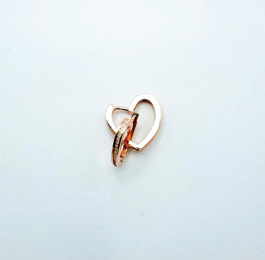 Orecchini Argento 925 Rose Cuori - Toptime Store