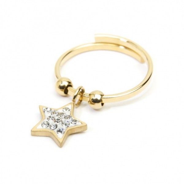 Anello Stella Strass Marlù - Toptime Store