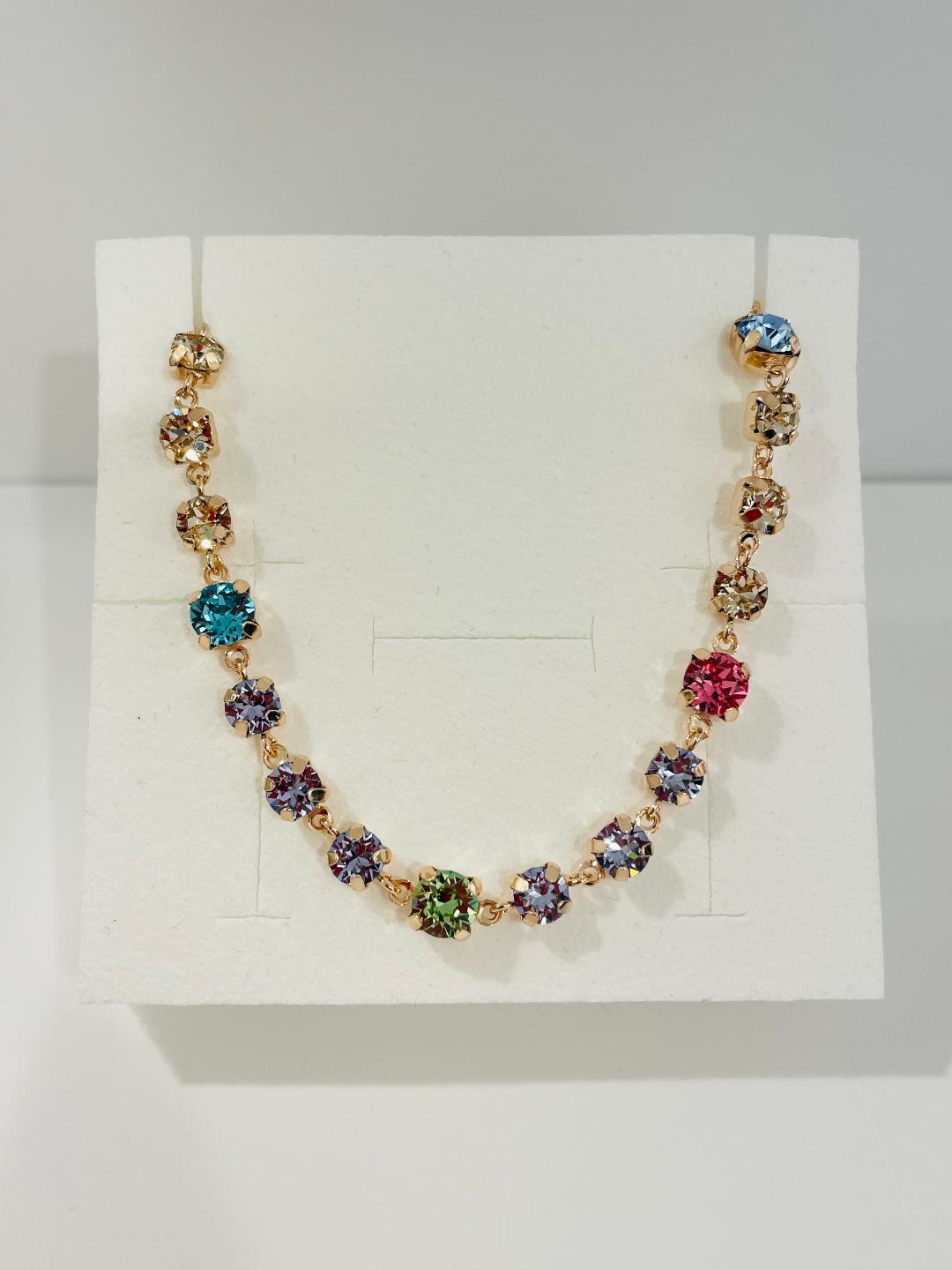 Bracciale da Donna Top Time in Argento 925 Rosato con Zirconi Multicolor