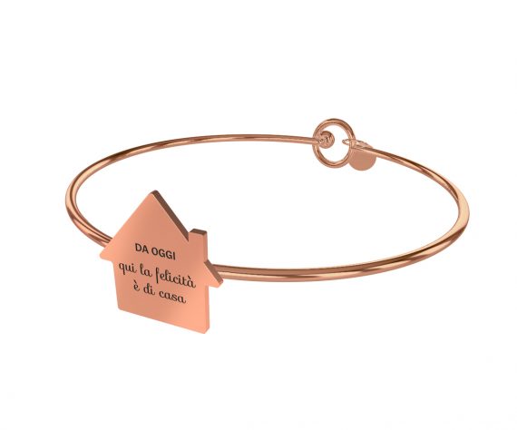 Bracciale 10 Buoni Propositi Collezione Skin da oggi "Qui la felicità è di casa"