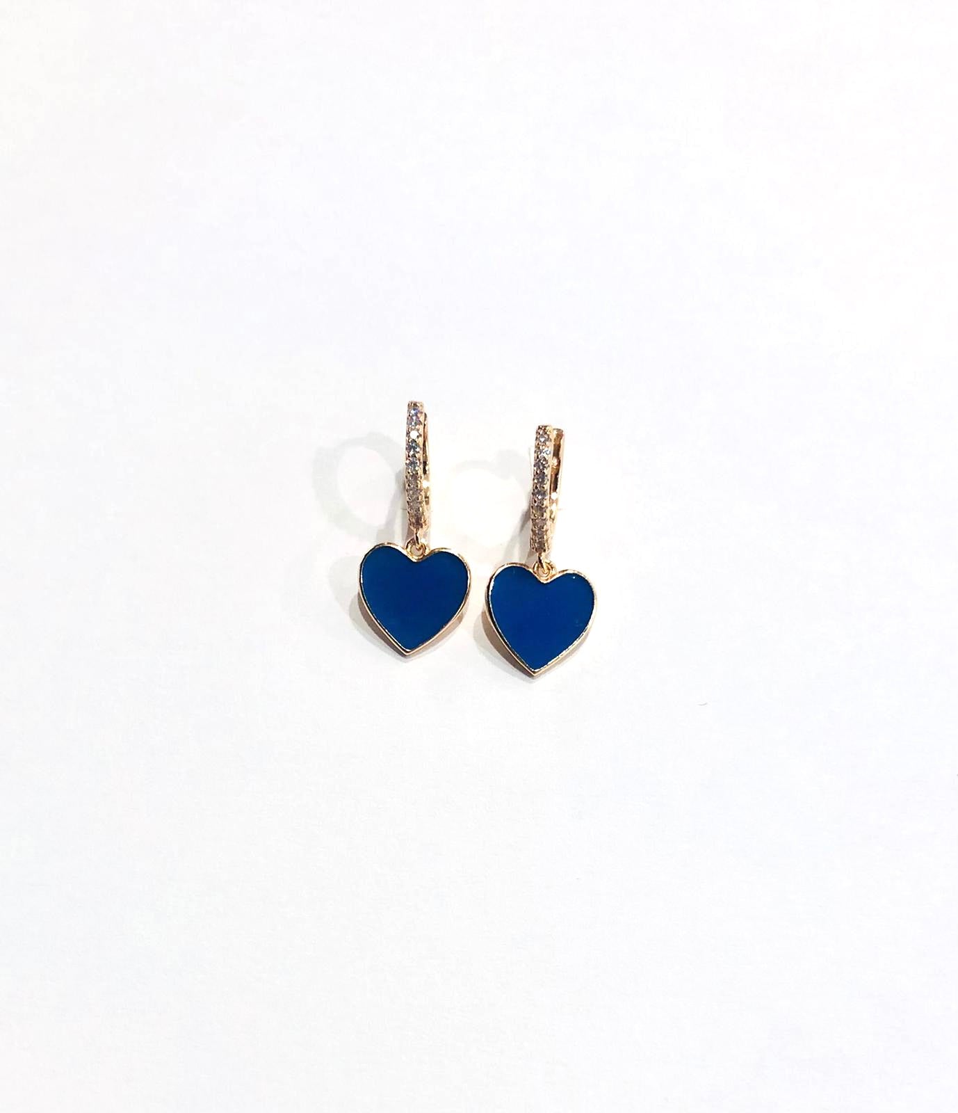 Orecchini Argento 925 Rosato con Cuore - Toptime Store