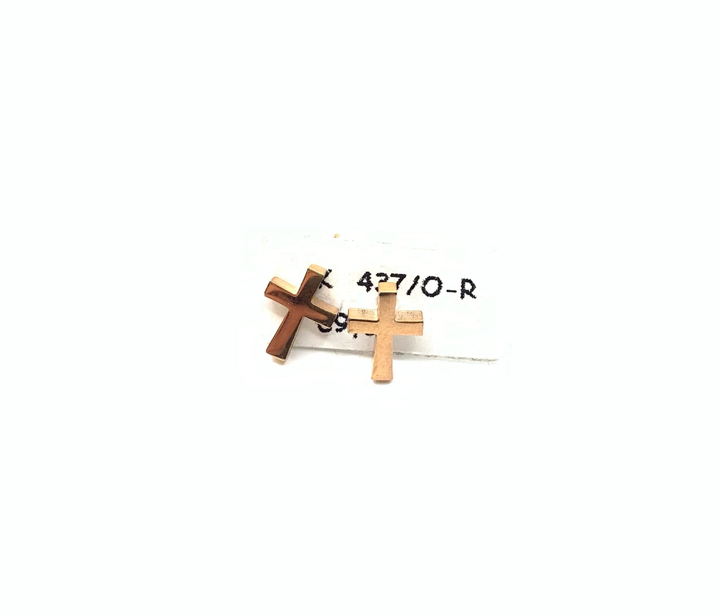Orecchini Rosati e Acciaio Croce - Toptime Store