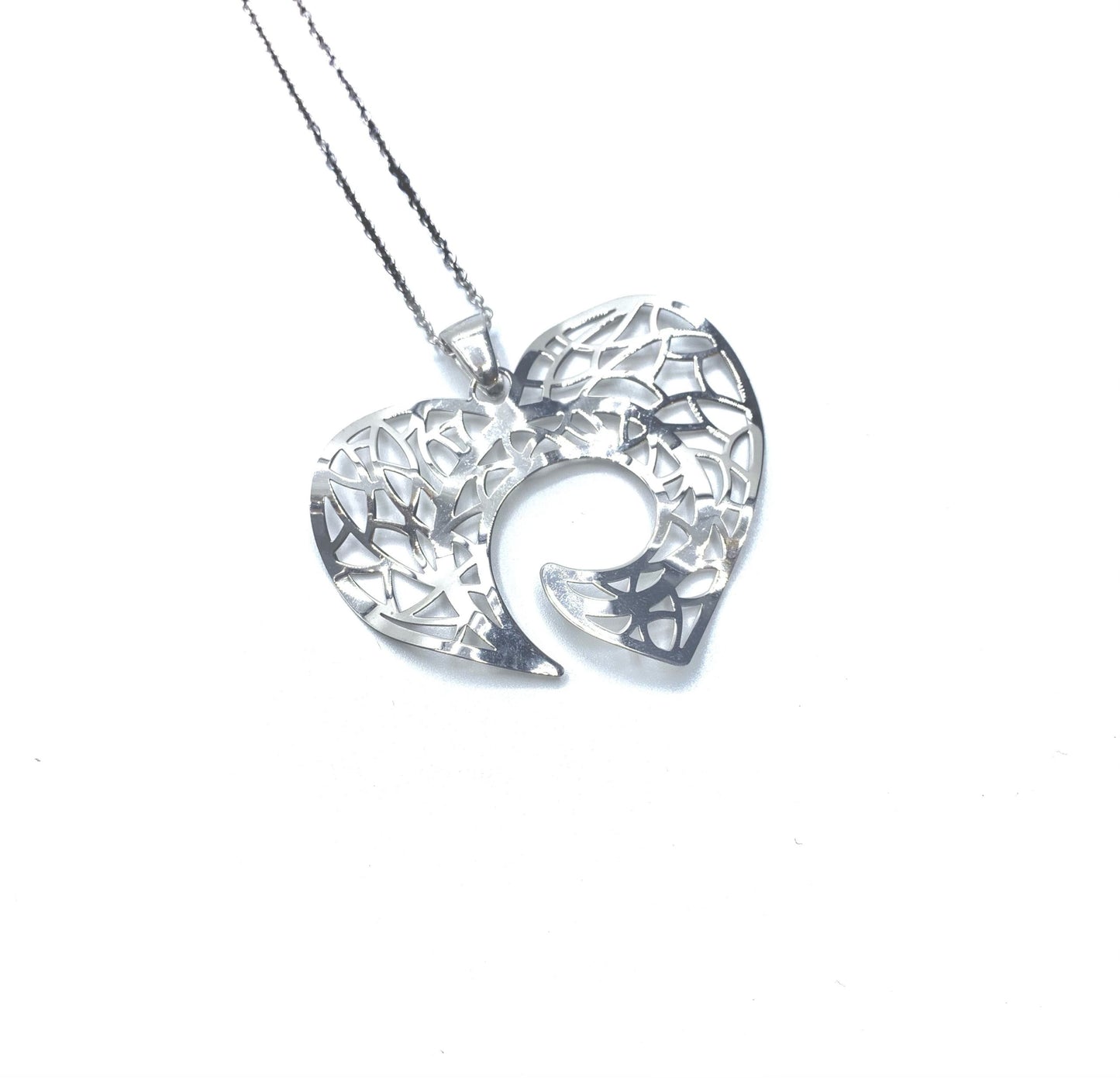 Collana Argento 925 Cuore Traforato - Toptime Store