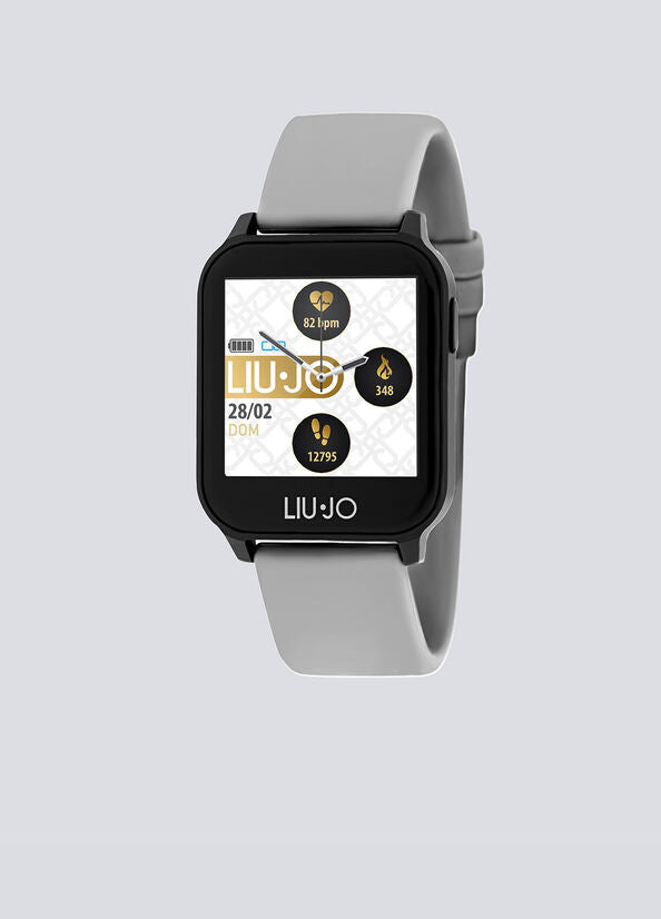 Smartwatch da Donna e Uomo Liu Jo in Acciaio Nero e Silicone Collezione Energy Black