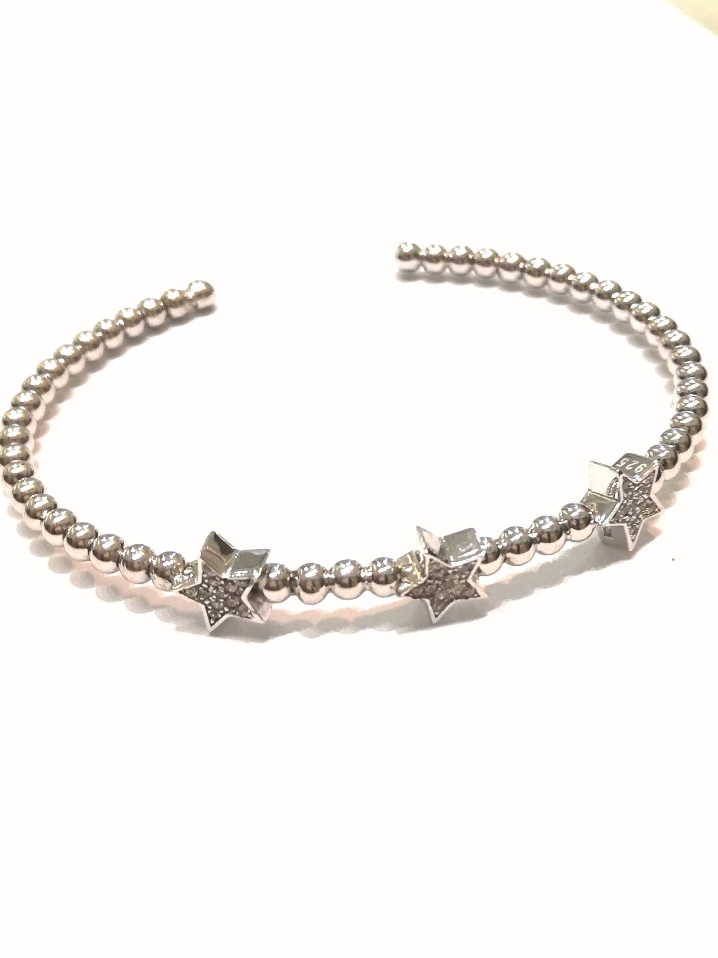 Bracciale da Donna Top Time in Argento 925 Rigico con Stelle e Zirconi