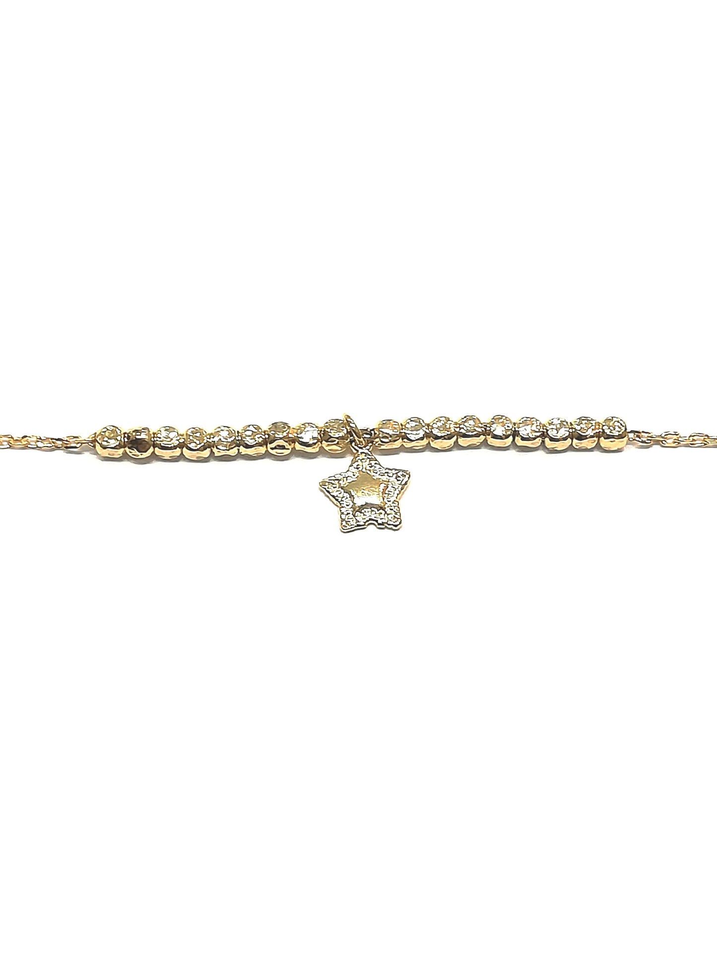 Bracciale da Donna Top Time in Argento 925 Dorato con Stella