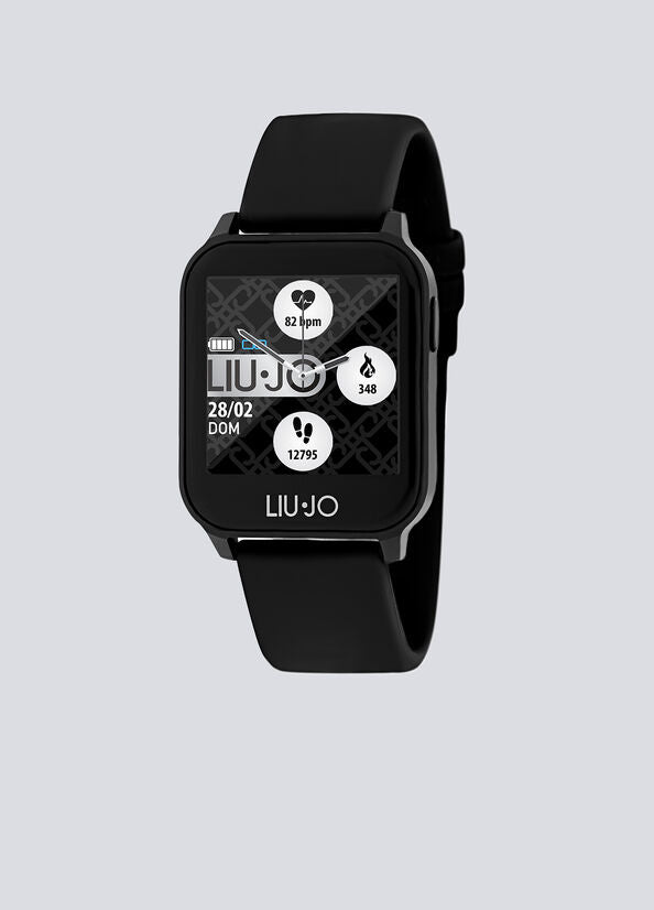 Smartwatch da Donna e Uomo Liu Jo in Acciaio Nero e Silicone Collezione Energy Black